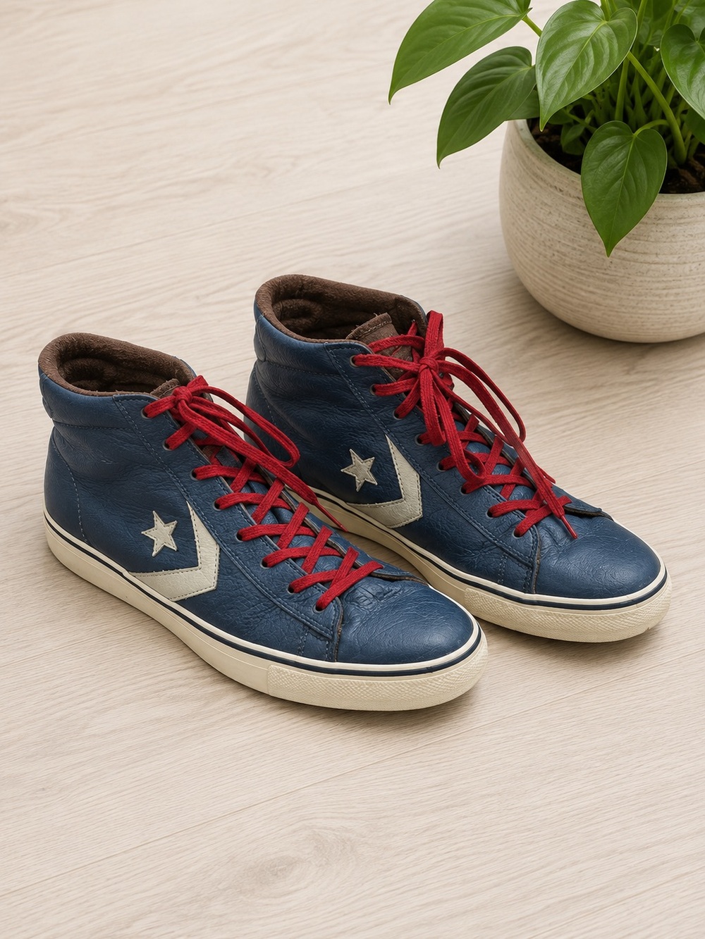 Converse Pro Leather Vulcan Poseidon Sneakers Men’s 9.5 Blue‎ Classic Hightop